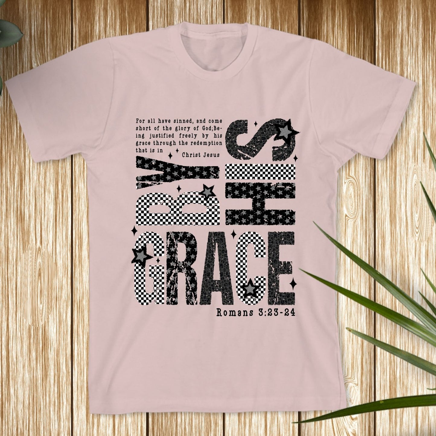 By His Grace T-Shirt | Christian Faith-Based Graphic Tee