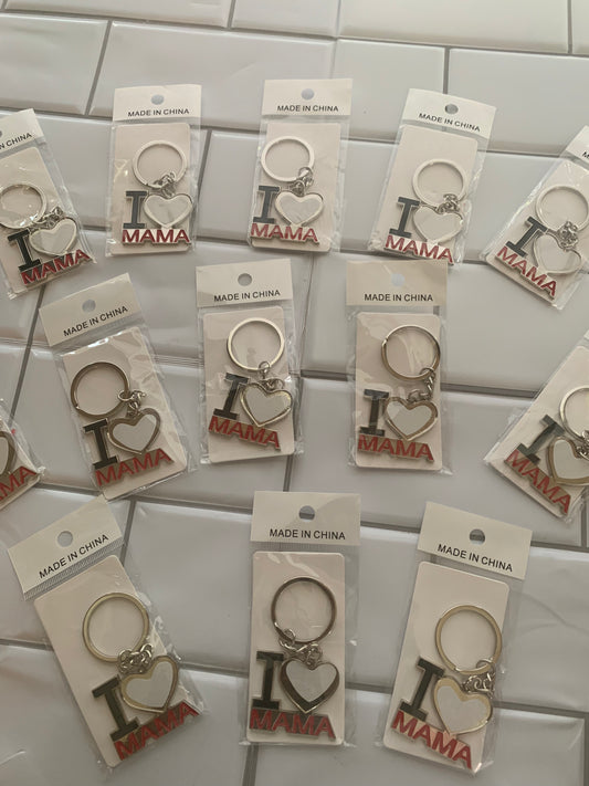 I love mama keychains