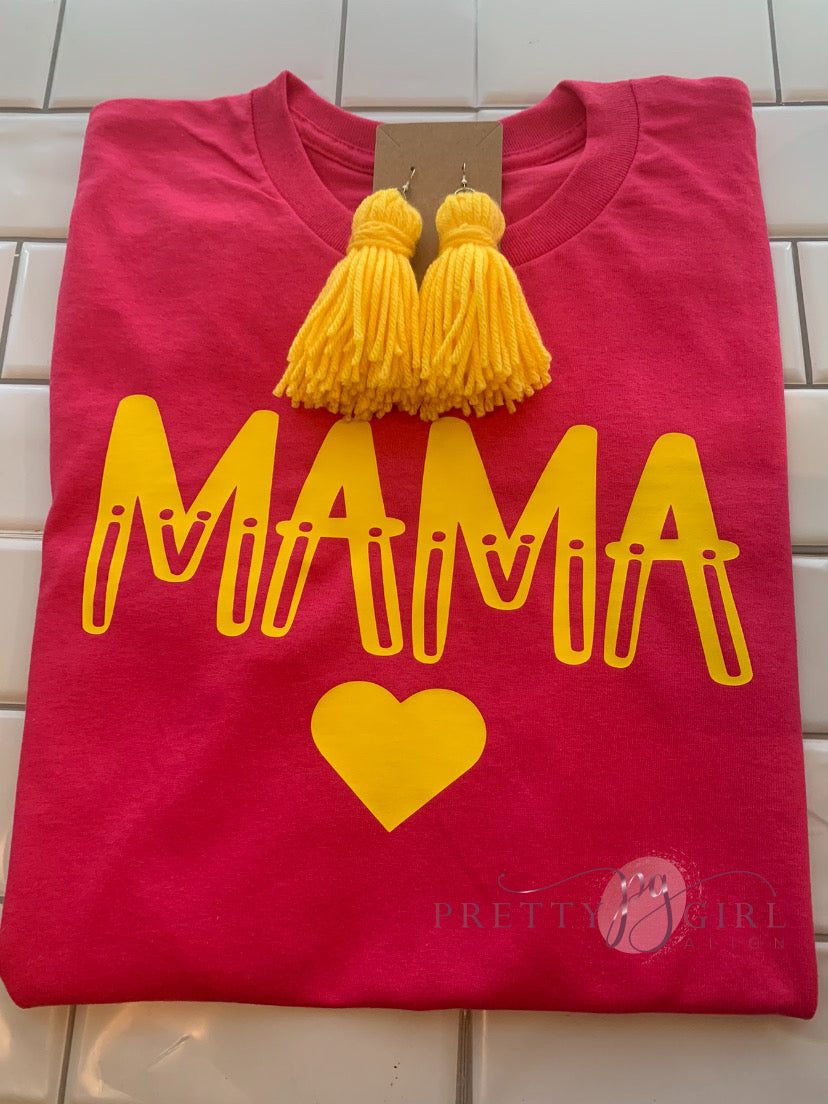 Yellow Tassel Earrings