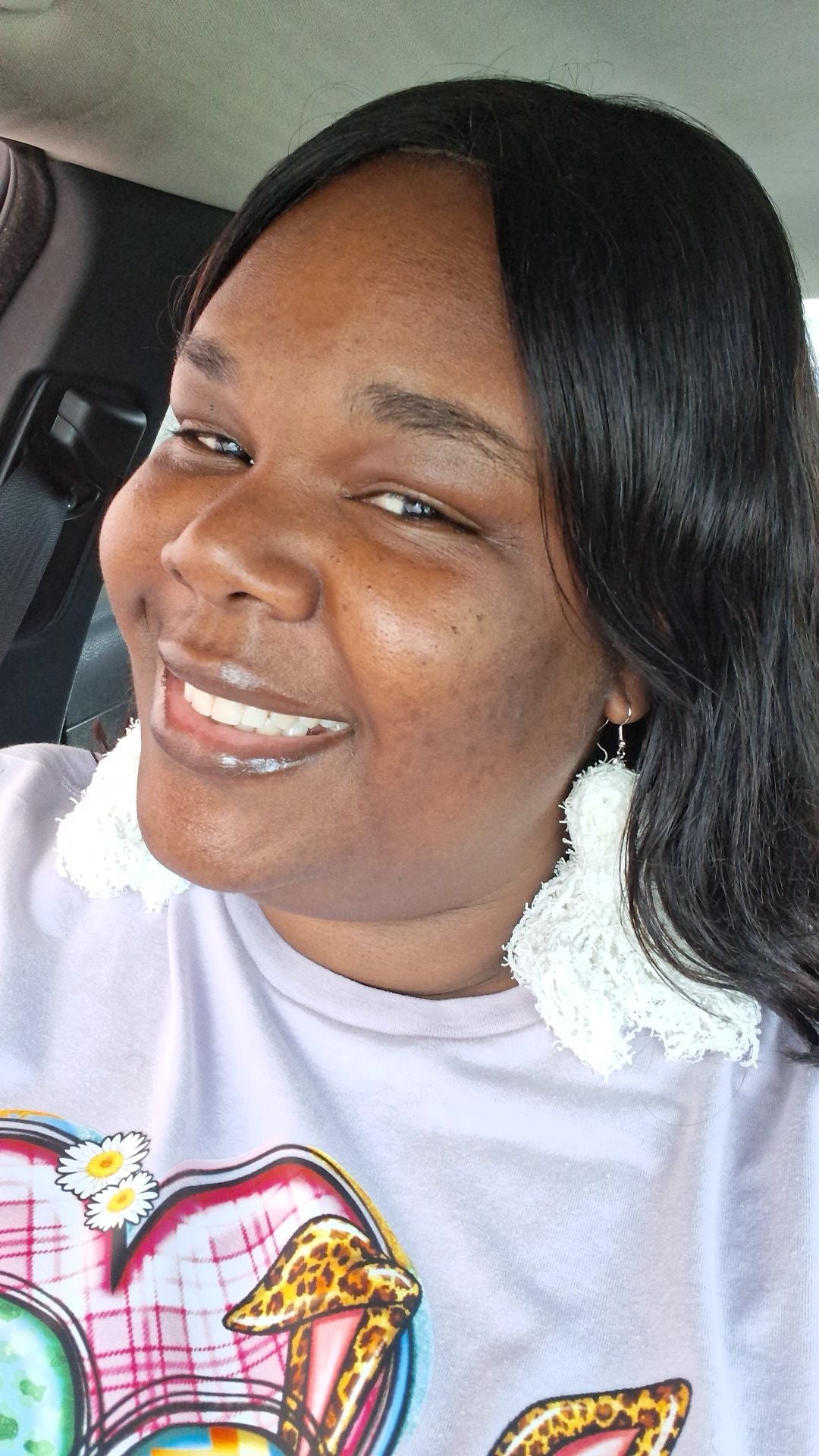 White Tassel Earrings