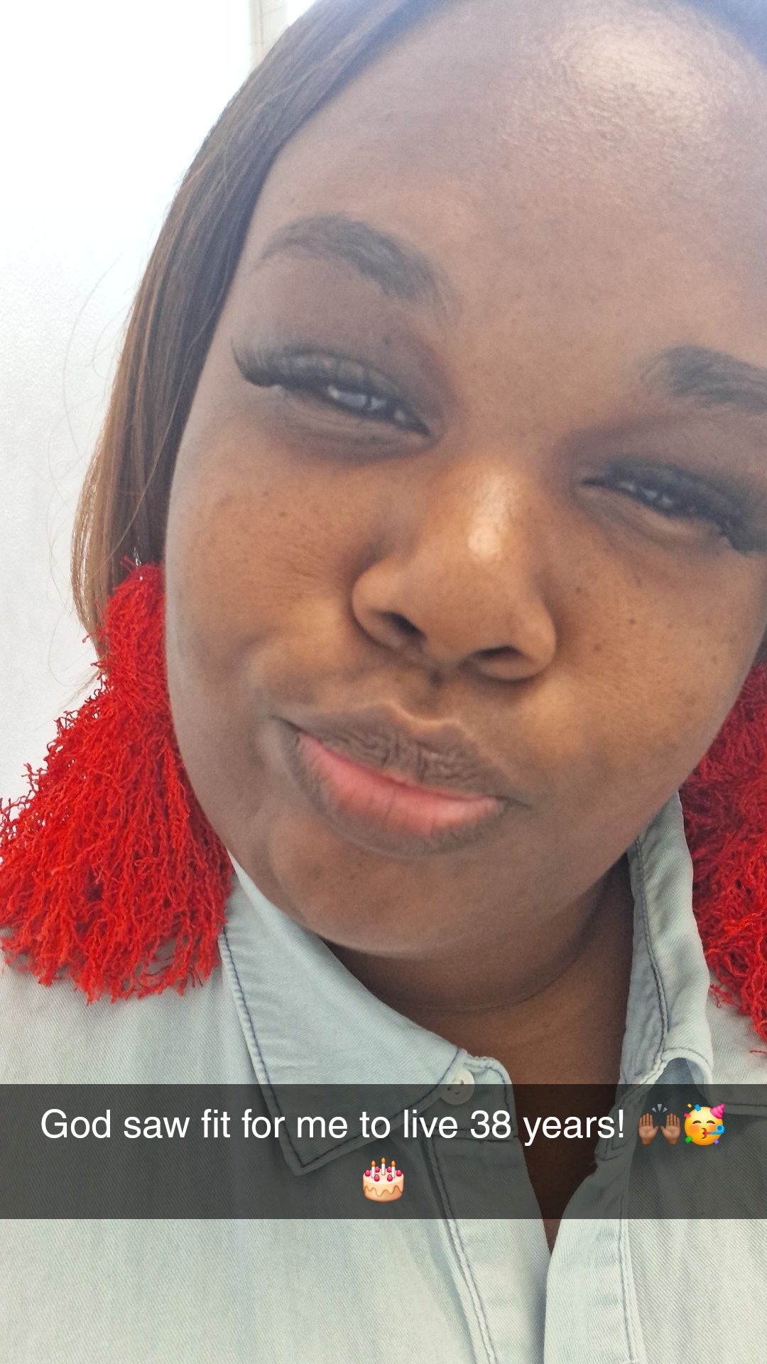 Red Tassel Earrings