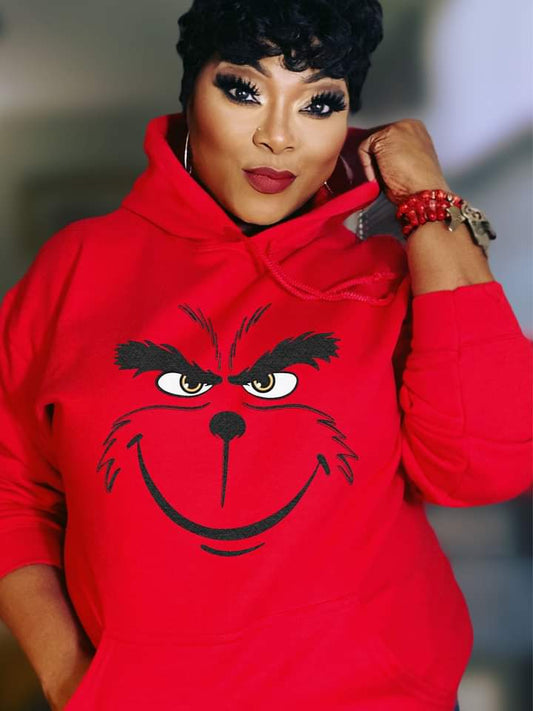 Grinch Face Hoodie