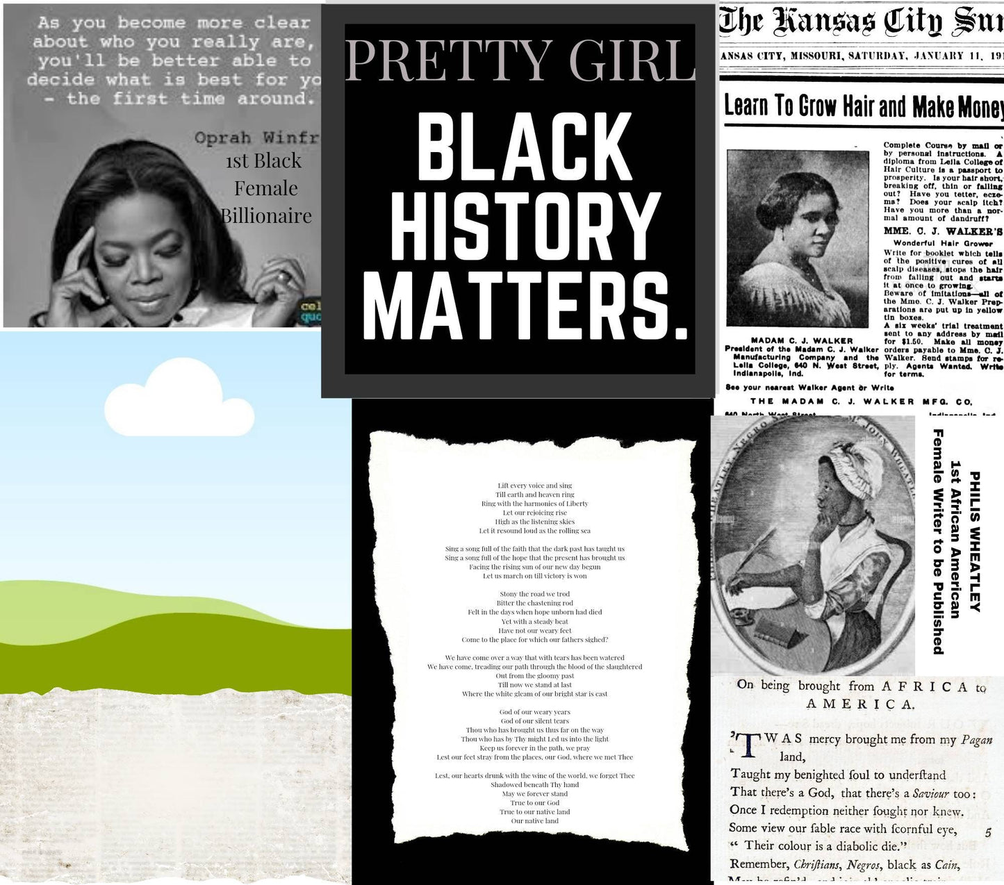 Black History Matters Tumbler, Female Black History Matters Tumbler, 20oz Tumbler