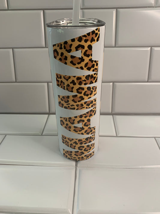Leopard Print Mama Tumbler
