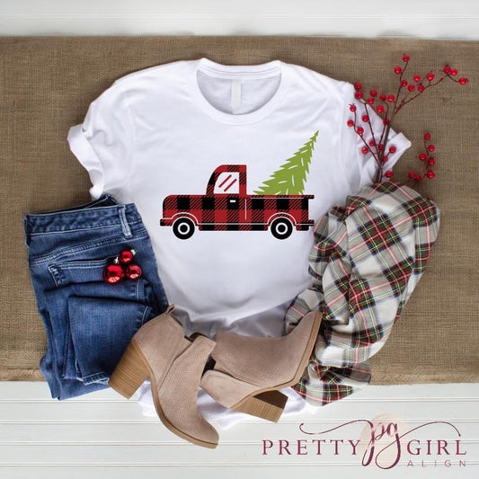 Christmas Red Truck Tee
